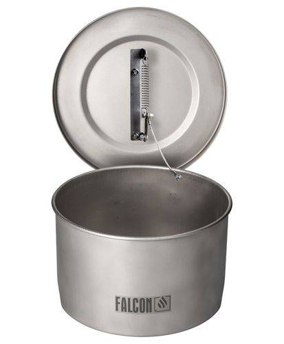 FALCON Kleinteilereiniger aus Edelstahl, lackiert, mit Schmelzlot, 4 l-1