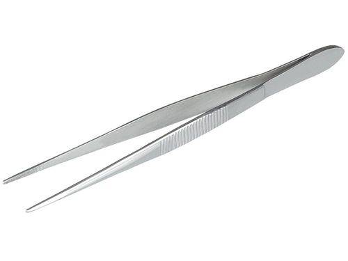 Pinzette aus Edelstahl, spitz, gerade Form, 130 mm, VE = 10 Stück-0