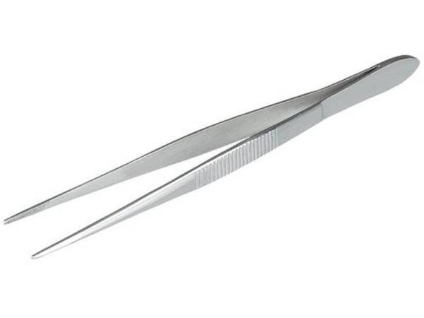 Pinzette aus Edelstahl, spitz, gerade Form, 130 mm, VE = 10 Stück