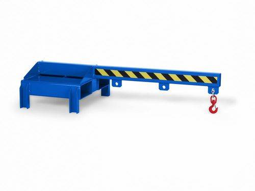 RR Industrietechnik Lastarm Typ RLA-DST bis zu 1000kg Tragkraft für Deichselstapler RAL 5010 Enzian-1