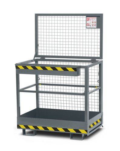 R+R Industrietechnik Arbeitskorb Typ RAK 1200x800x1910mm RAL7005 Mausgrau-1