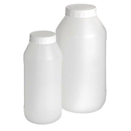 Weithalsflasche aus HDPE, mit Innendichtung, restentleerbar, mit Schraubkappe, 1300 ml, VE = 12 St.-0