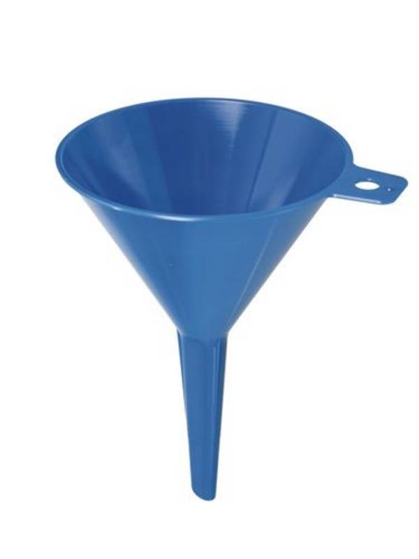 Sterile Einweg-Trichter, blau, Ø 100 mm, Auslauföffnung 10 mm, VE = 10 Stück