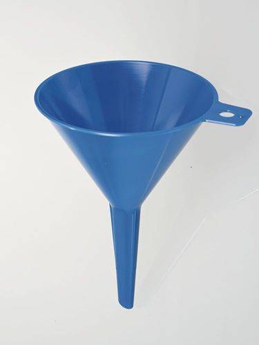 Sterile Einweg-Trichter, blau, Ø 100 mm, Auslauföffnung 10 mm, VE = 10 Stück-1
