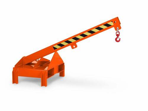 Lastarm für Deichselstapler, starre Ausführung, Neigung 25°, Traglast 350 - 1000 kg, orange-1