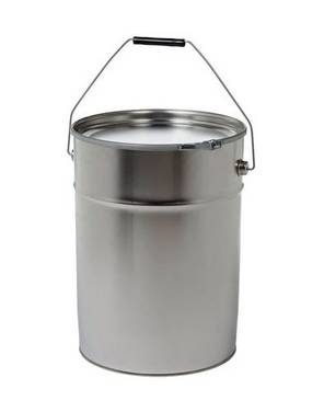 Weißblechhobbock 20 l, konisch, mit Deckel, VE = 4 Stück