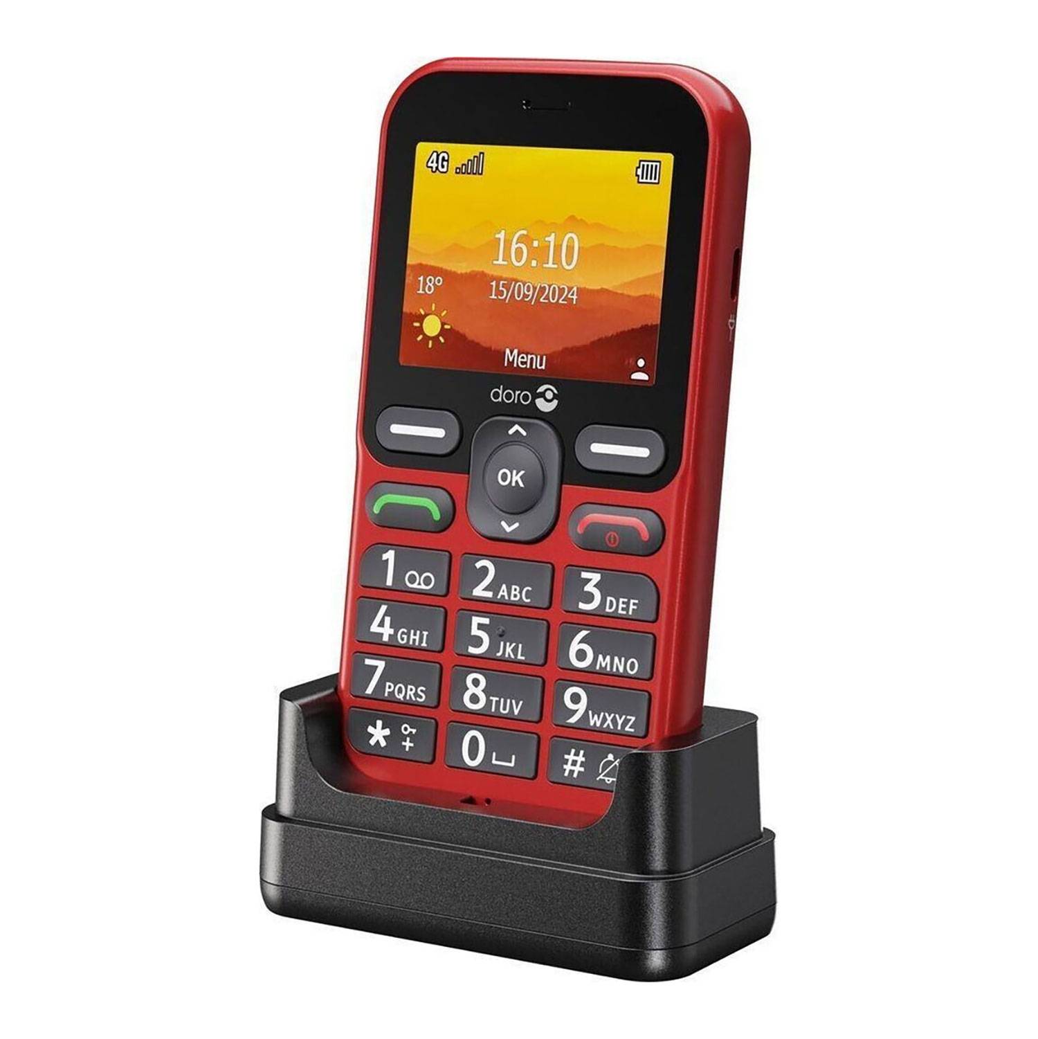 Doro Leva L10, Balken, Single SIM, 6,1 cm (2.4"), 2 MP, 1150 mAh, Rot-3
