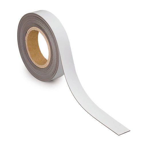 Kennzeichnungsband magnetisch, 10 m x 30 mm x 1 mm, weiß-0