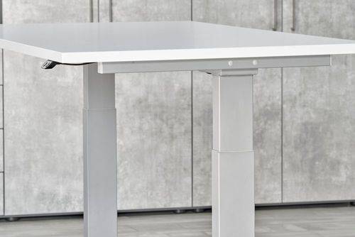 Schreibt. el.160x80cm silber/ahorn-1