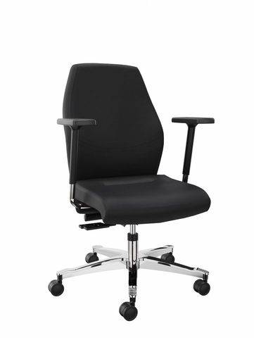 Dauphin Arbeitsstuhl XXL, Bezugsstoff schwarz, mit Lumbalstütze-0