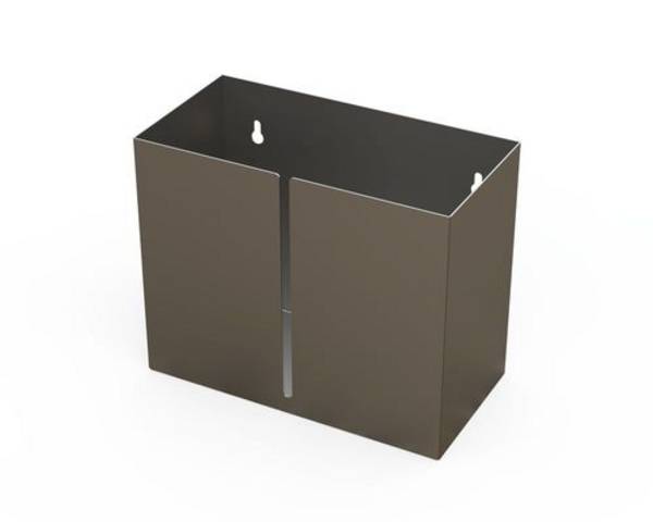 Reinraum-Spenderbox aus Edelstahl, Füllstandsanzeige vorne, 320 x 160 x 260 mm