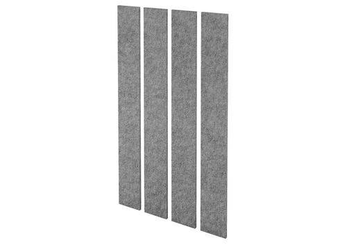 Akustik-Wandpanel, 250 x 25 x 1000 mm, grau, VE = 4 Stück-0