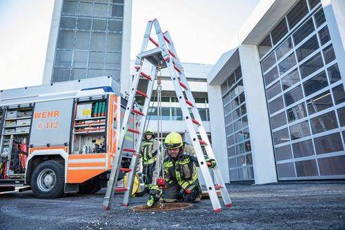 Steckleiter-Einsteckteil aus Aluminium, 2 Sprossen, Leiterteil T 3-2