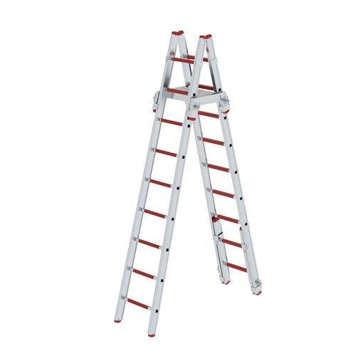 Steckleiter-Einsteckteil aus Aluminium, 2 Sprossen, Leiterteil T 3-4