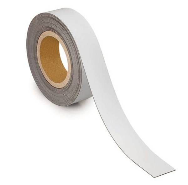 Kennzeichnungsband magnetisch, 10 m x 40 mm x 1 mm, weiß