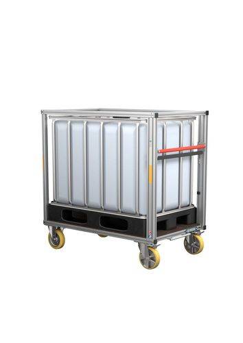 Rollcontainer IBC, inkl. IBC-Tank, Fassungsvermögen 640 l-1