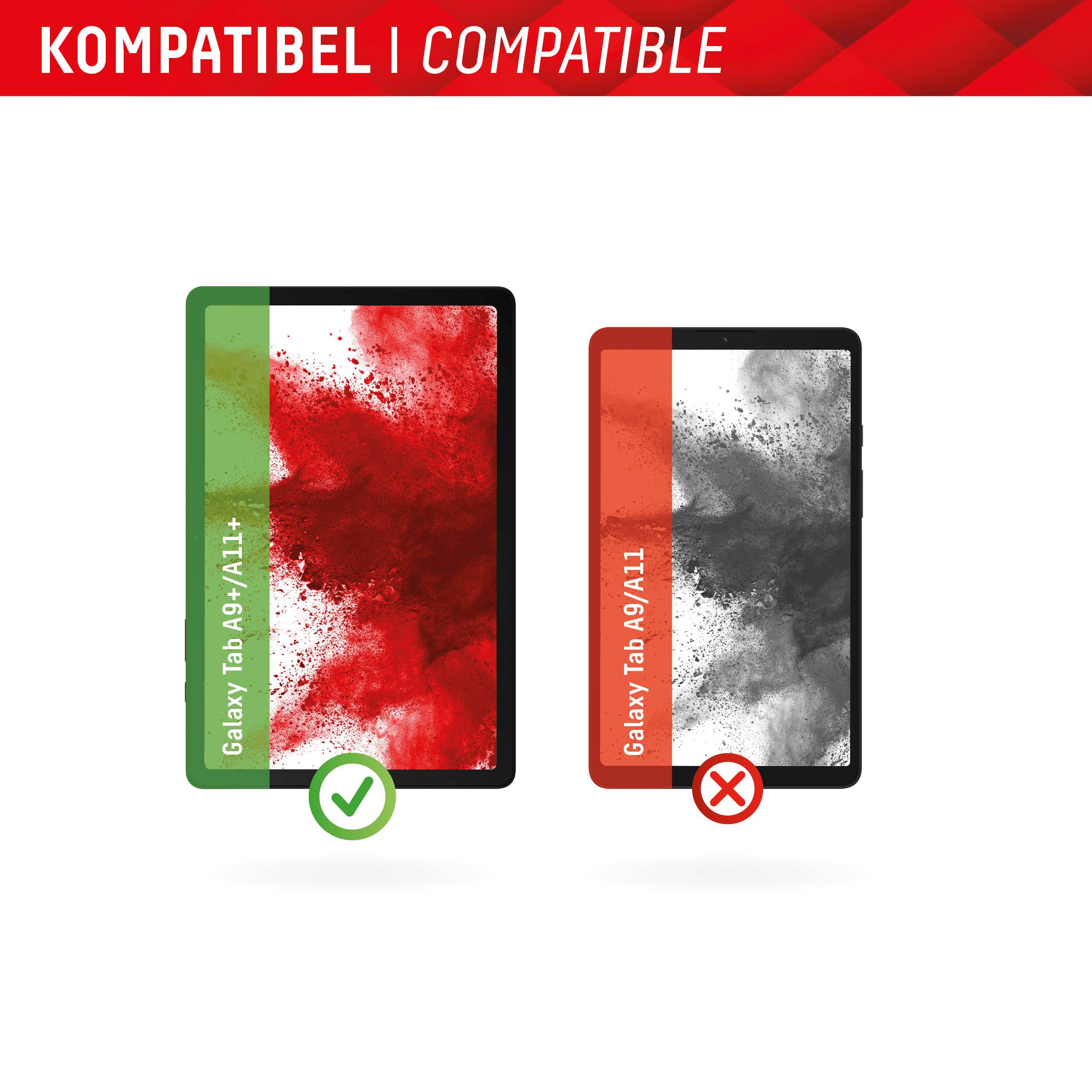 E.V.I. - Displex Tablet Glass (9H) für Samsung Galaxy Tab A9+, Eco-Montagerahmen L-Form, unzerbrechlich, Klare Bildschir-2