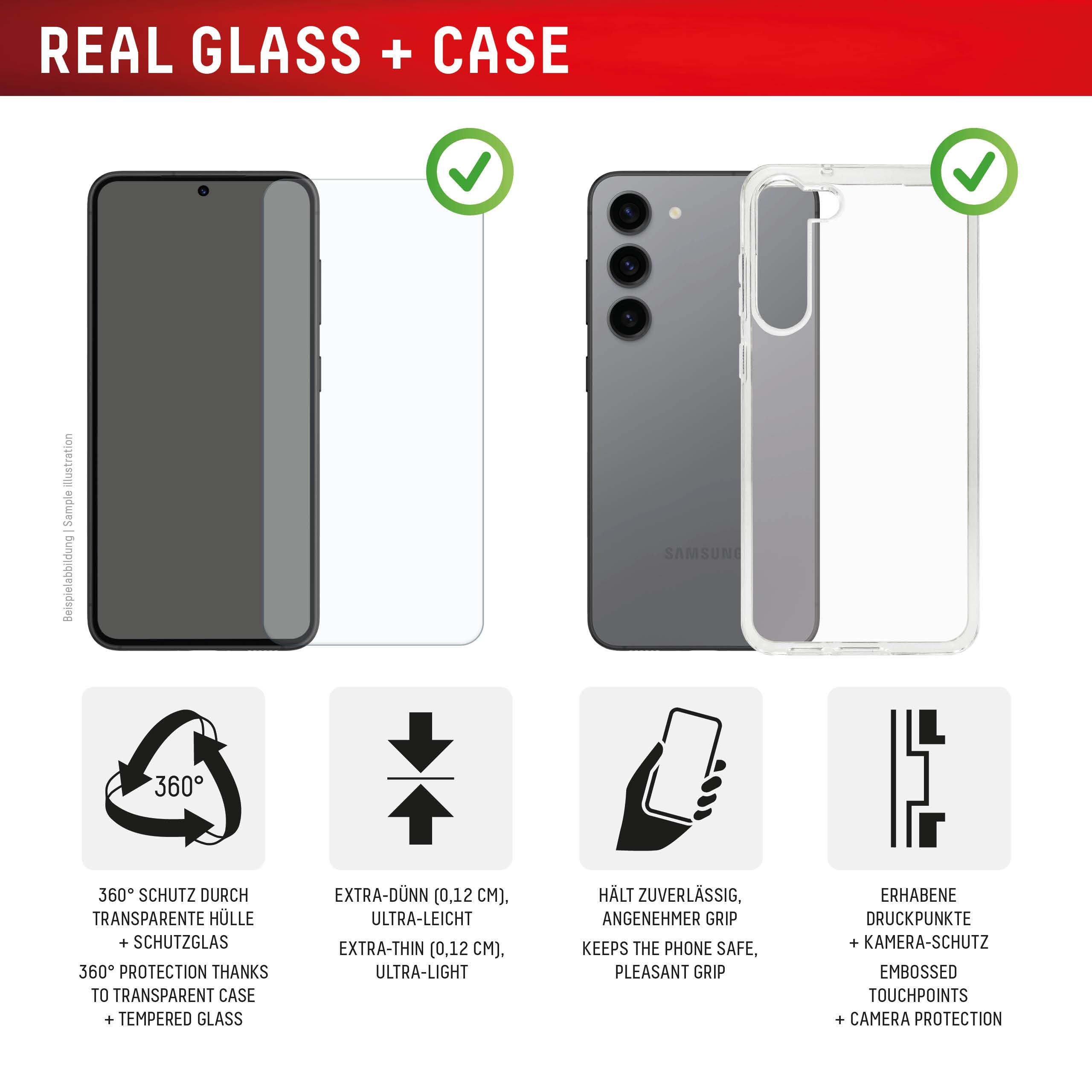 DISPLEX Panzerglas + Handyhülle für Samsung Galaxy A57-1
