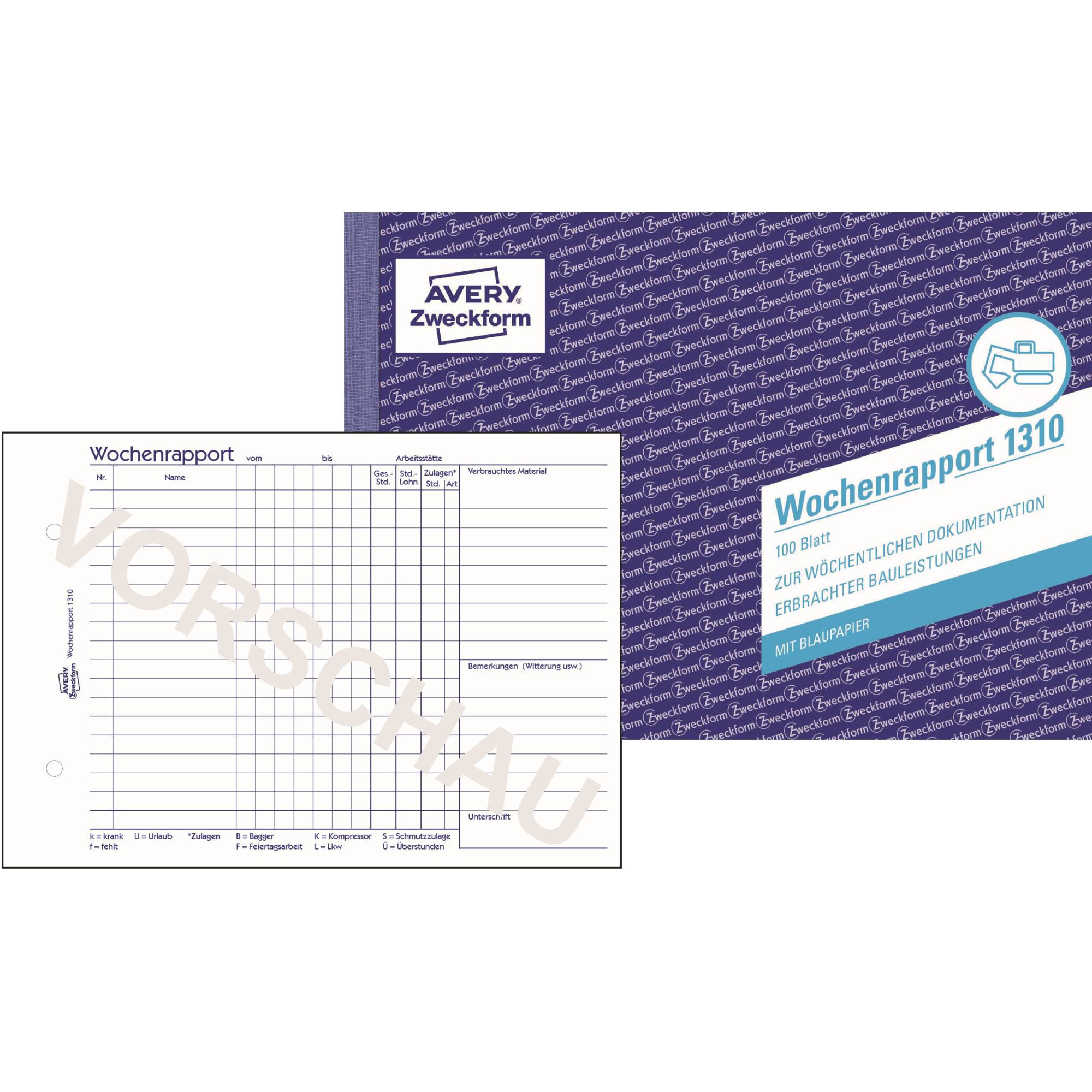 Wochenbericht DIN A5 100Bl.-0