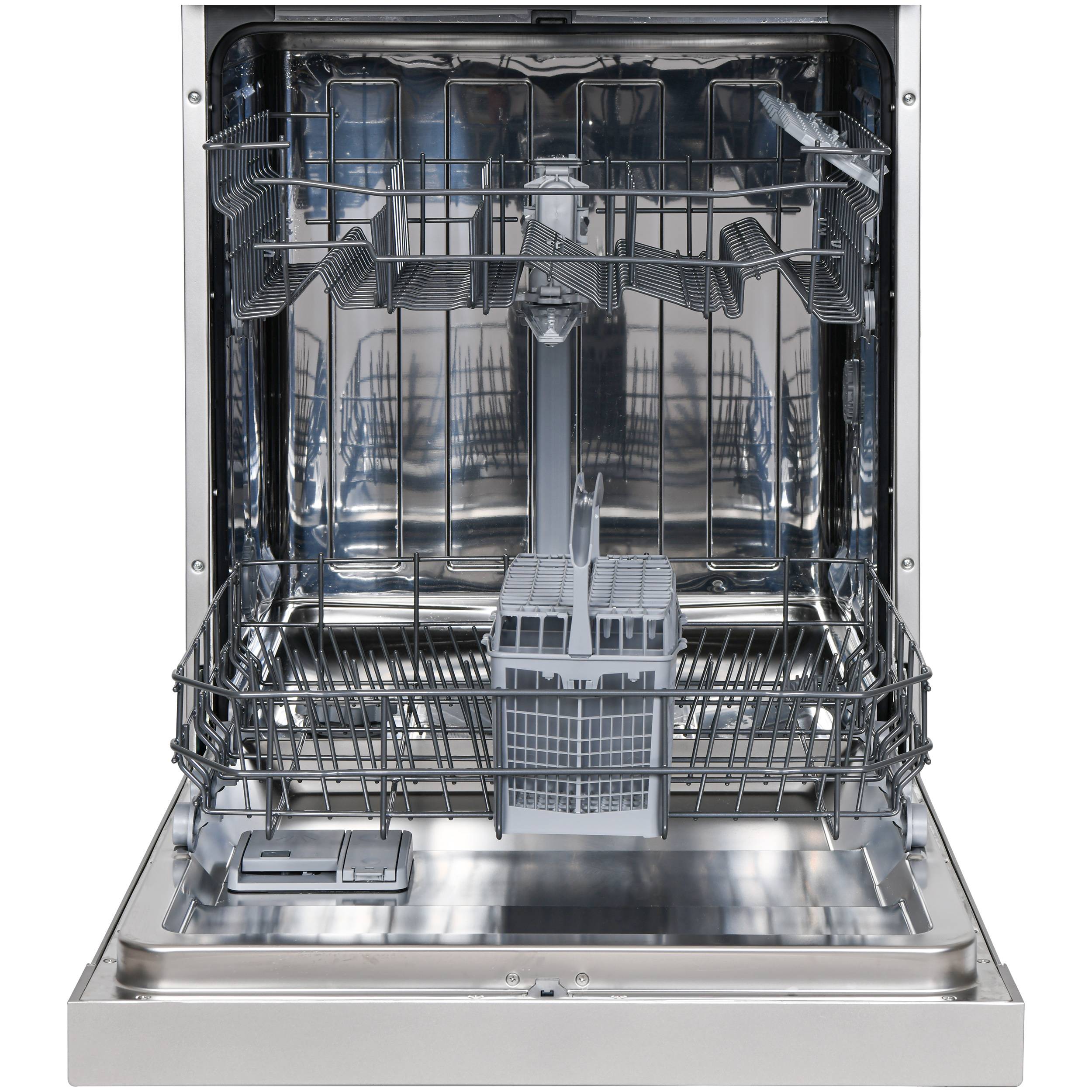 Telefunken Geschirrspüler Unterbau 60 cm, Spülmaschine Silber, 12 Maßgedecke, 6 Programme, AquaStop, 45 dB, GEU6012DI-4