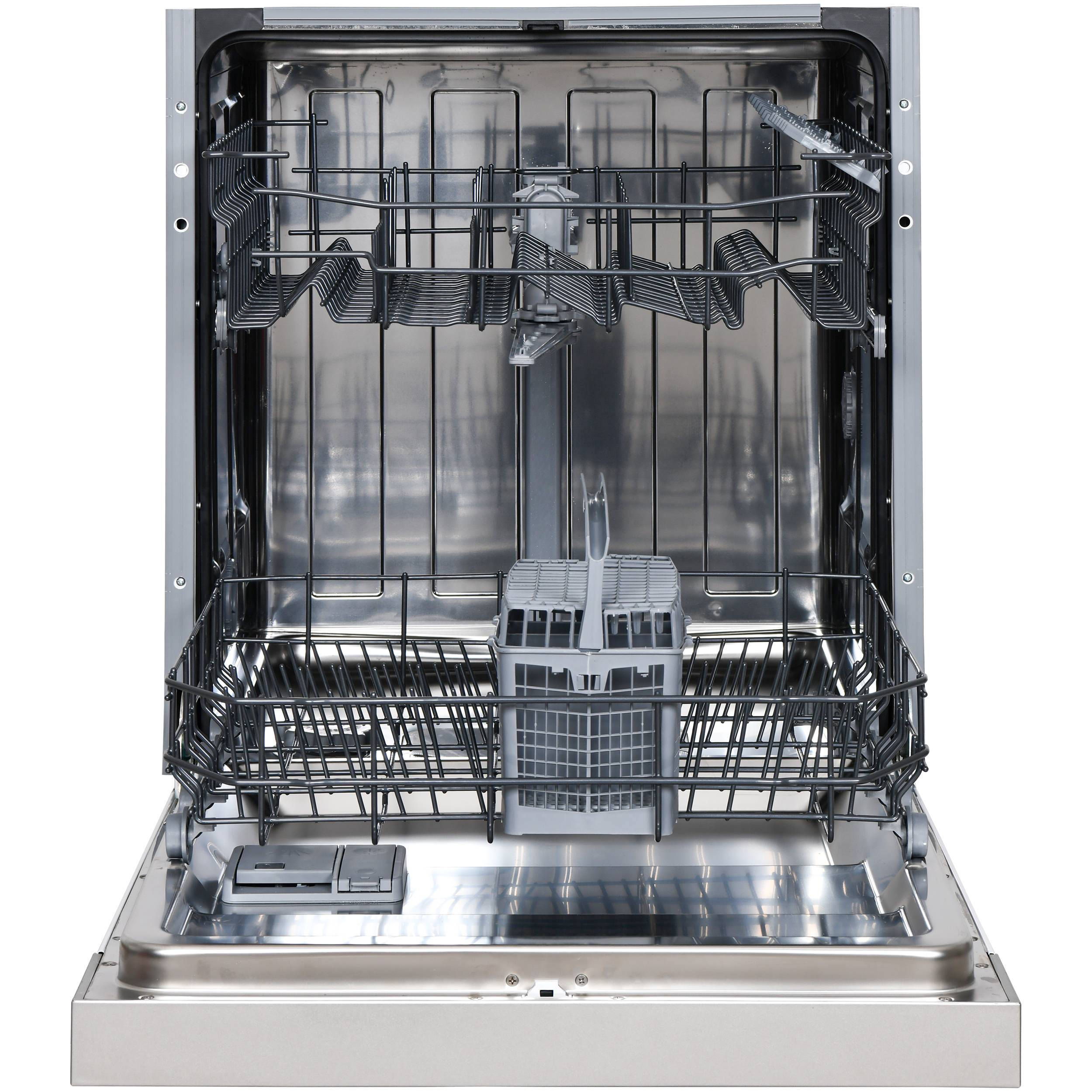 Telefunken Geschirrspüler 60 cm teilintegrierbar, Einbau Spülmaschine, 12 Maßgedecke, 6 Programme, AquaStop, GET6012DI-4