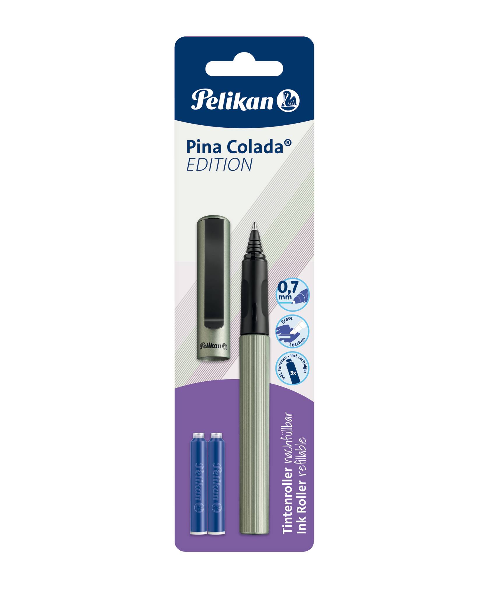 Pelikan Pina Colada Edition, Stick Pen, Gemischte Farben, Blau, 0,7 mm, Fein, Beidhändig-2