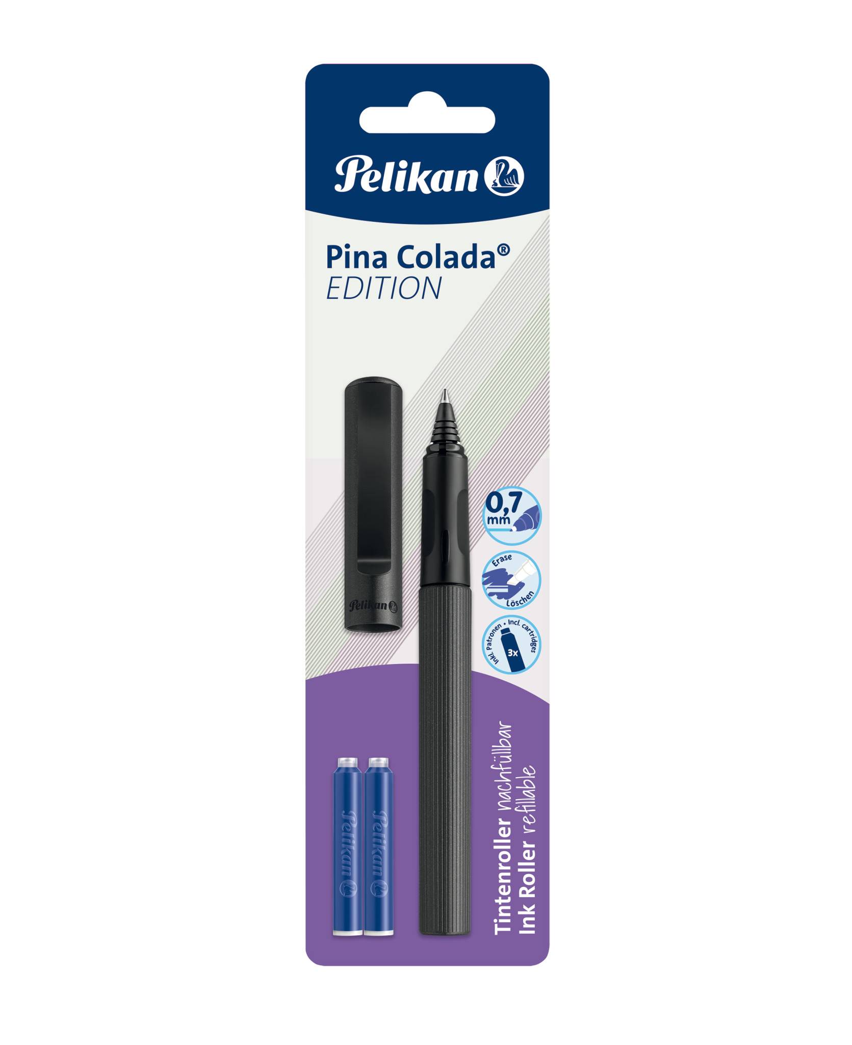 Pelikan Pina Colada Edition, Stick Pen, Gemischte Farben, Blau, 0,7 mm, Fein, Beidhändig-3