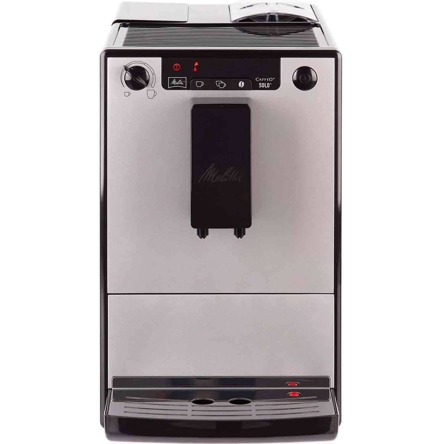 Melitta 6774120, Espressomaschine, 1,2 l, Kaffeebohnen, Eingebautes Mahlwerk, 1400 W, Silber