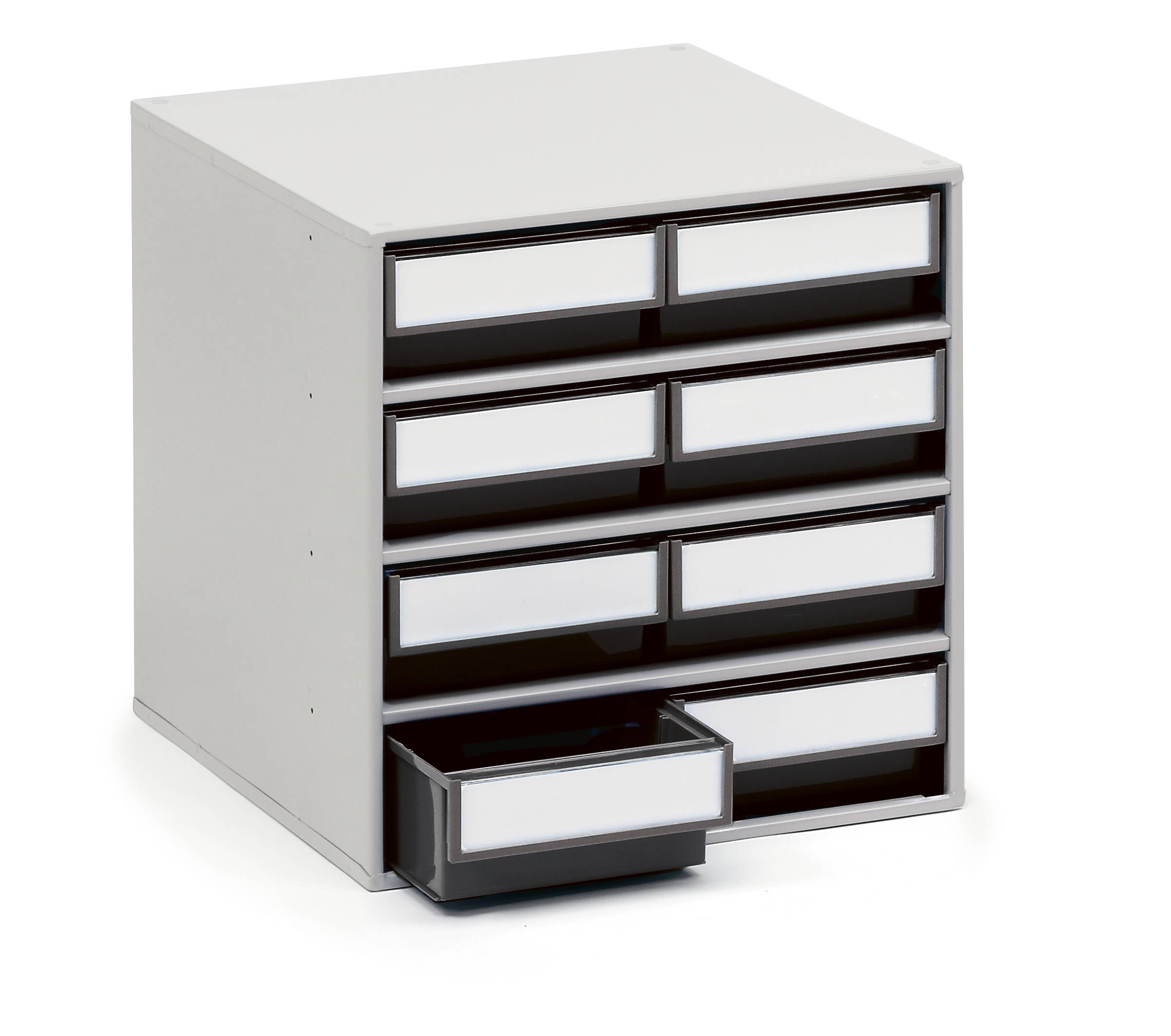 Treston Schubladenmagazin 0840 ESD inklusive 8 ESD-Schubladen in schwarz, BxTxH 400x400x395 mm-0