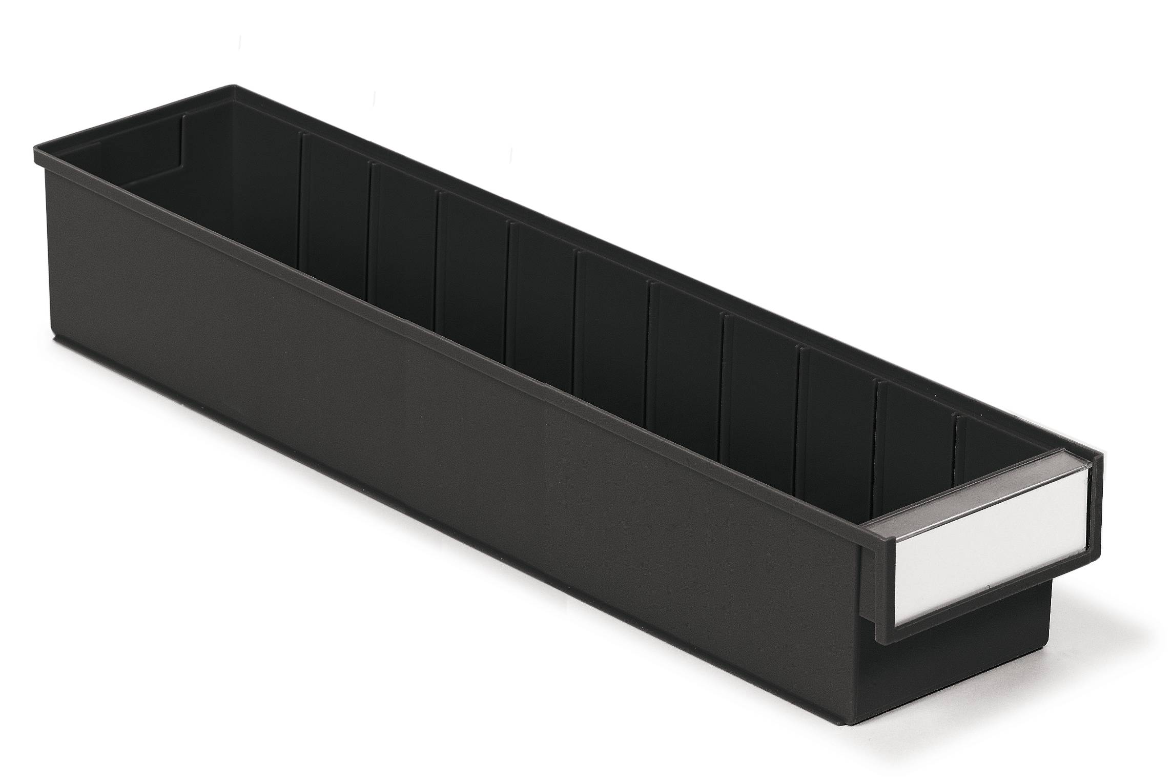 Treston ESD-Regalkasten 6015-4ESD, BxTxH 132x600x100 mm, ESD, schwarz-0