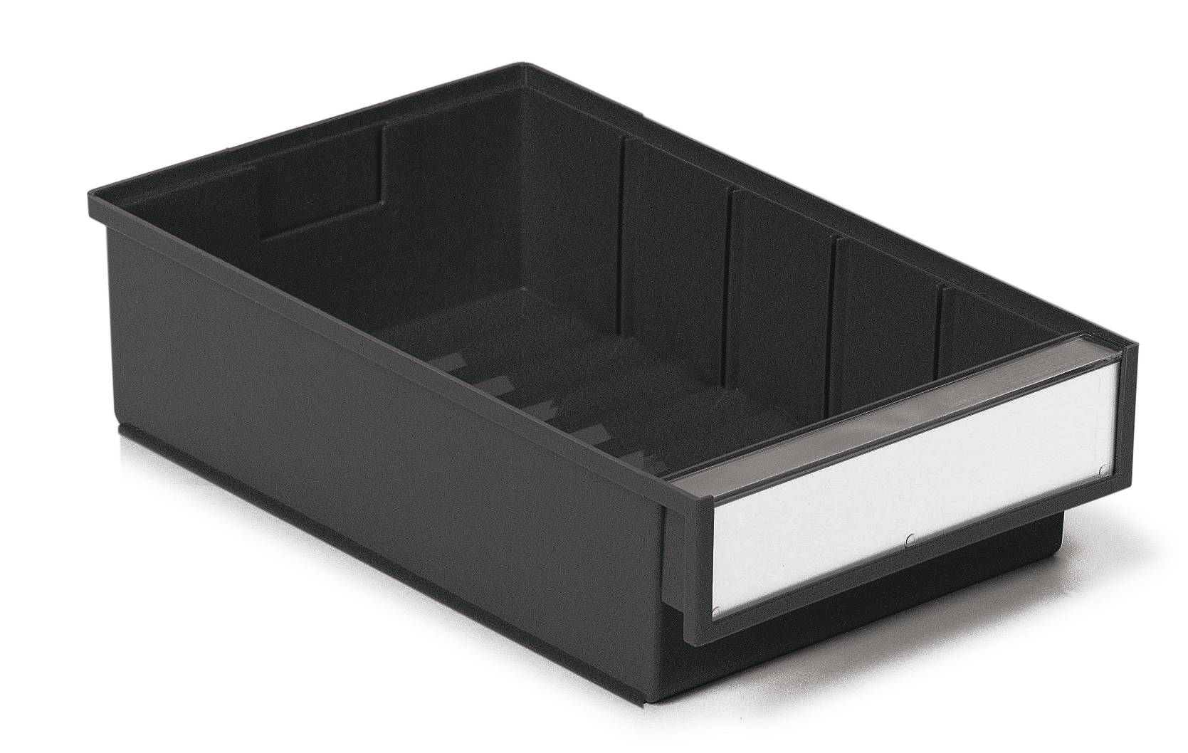 Treston ESD-Regalkasten 3020-4ESD, BxTxH 186x300x82 mm, ESD schwarz-0
