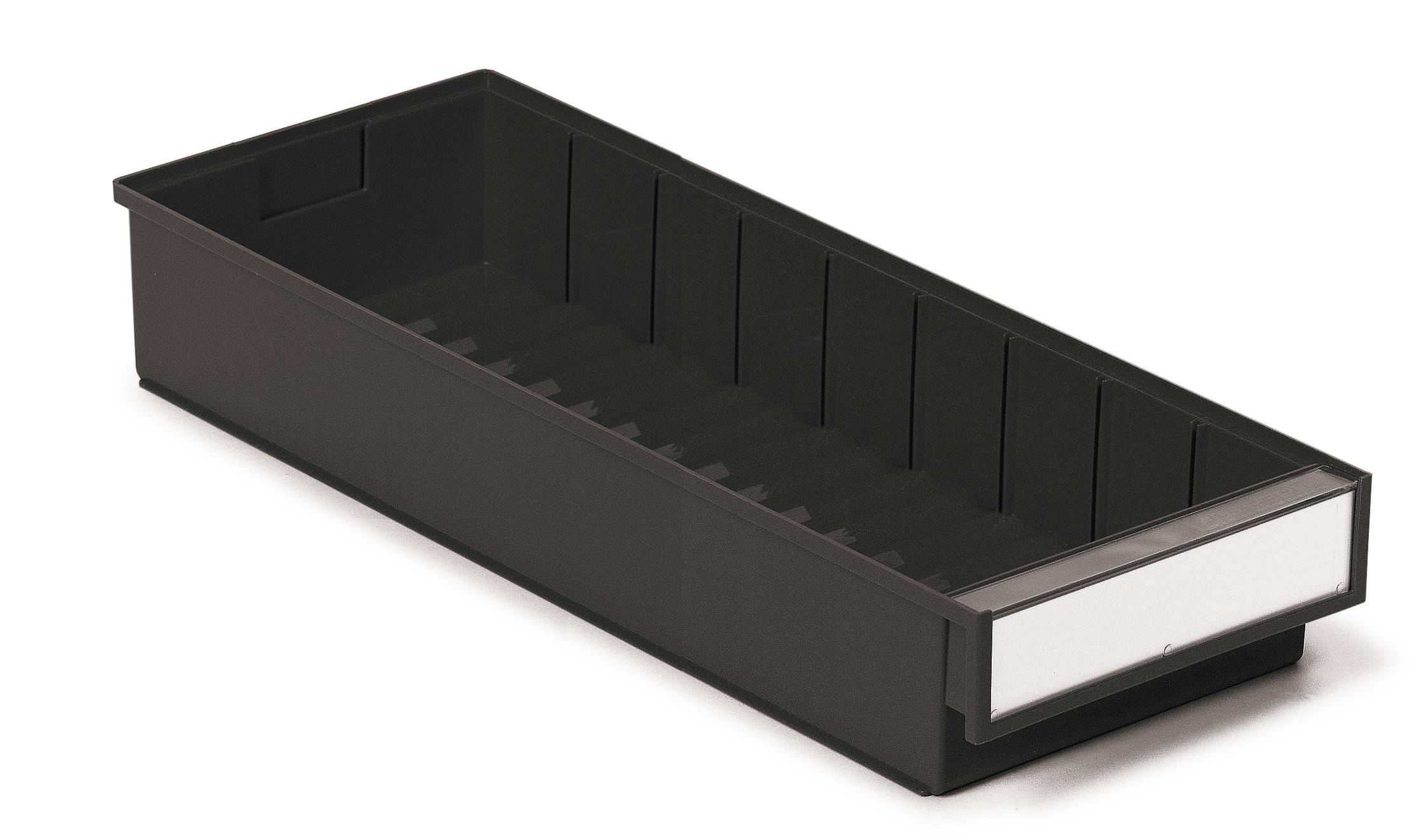 Treston ESD-Regalkasten 5020-4ESD, BxTxH 186x500x82 mm, ESD, schwarz-0
