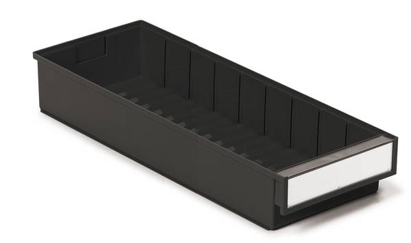 Treston ESD-Regalkasten 5020-4ESD, BxTxH 186x500x82 mm, ESD, schwarz