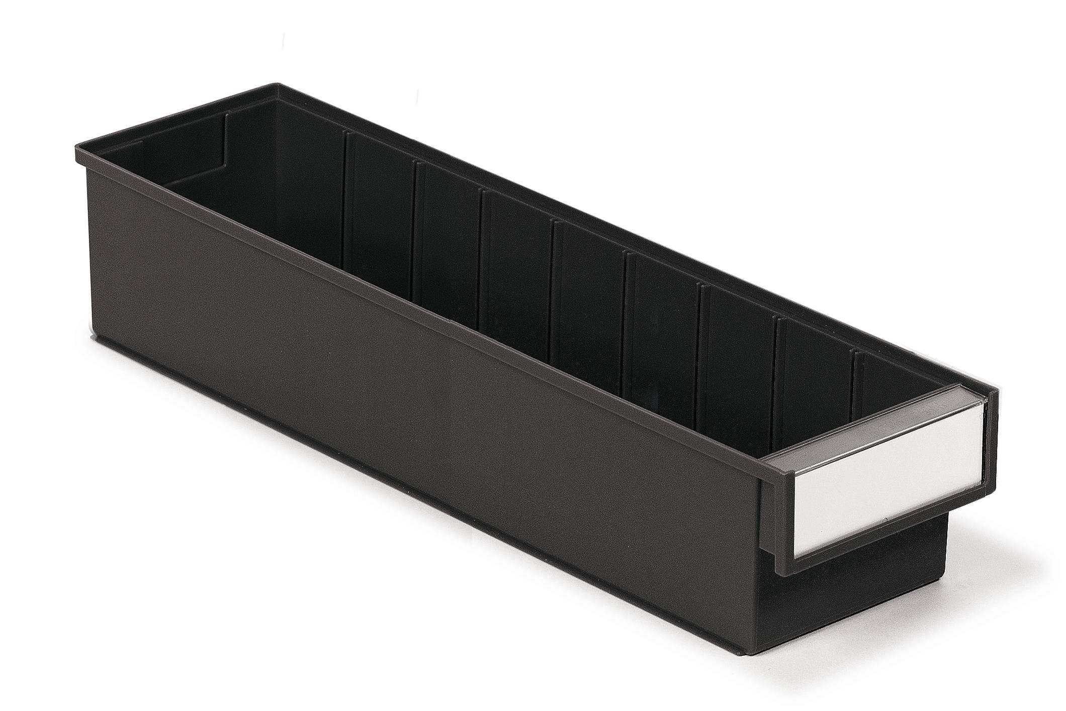 Treston ESD-Regalkasten 5015-4ESD, BxTxH 132x500x100 mm, ESD, schwarz.-0