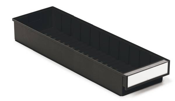 Treston ESD-Regalkasten 6020-4ESD, BxTxH 186x600x82 mm, ESD, schwarz