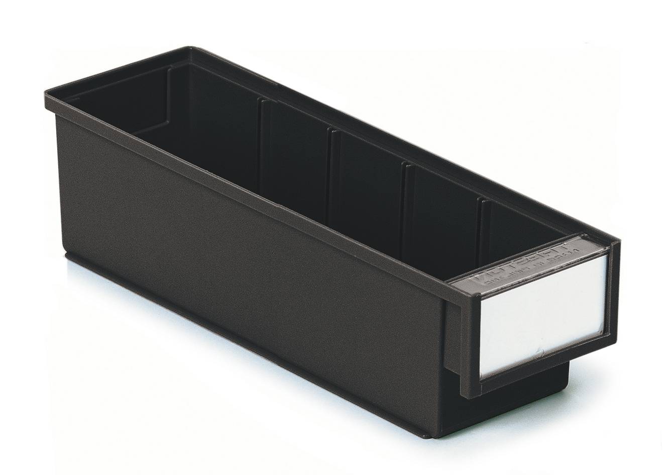 Treston ESD-Regalkasten 3010-4ESD, BxTxH 92x300x82 mm, ESD schwarz-0