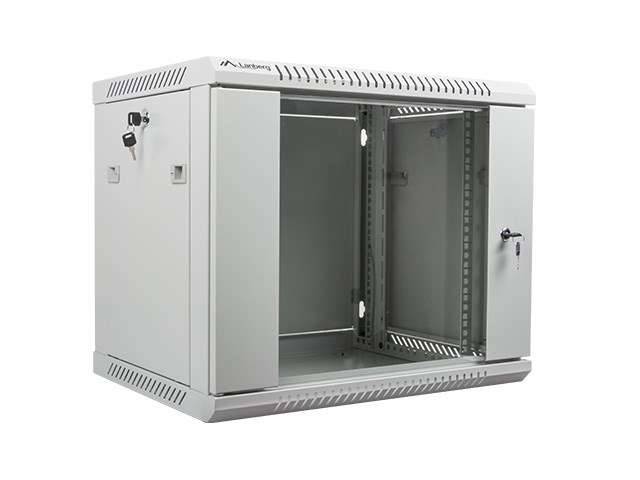 Single-Section Rack WF01-6409-10S 9U 500mm 600mm 450mm Hanging Glass 19 Inch Colour Grey-0