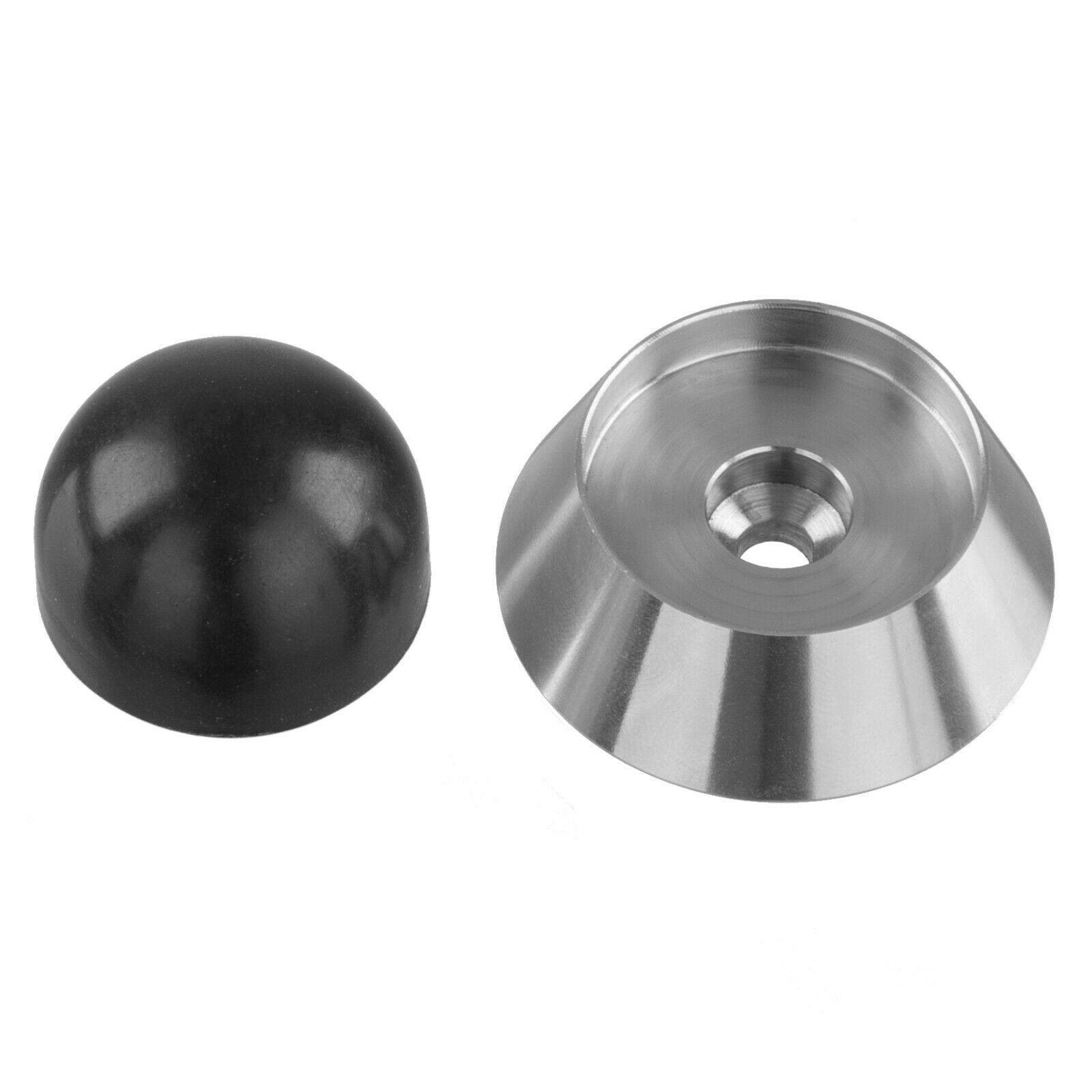 Großer Türstopper Ø40x30mm Edelstahl Türpuffer Wandstopper Boden Wandpuffer-1