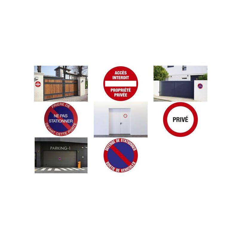 EXACOMPTA Panneau de signalisation "Défense de stationner"-0