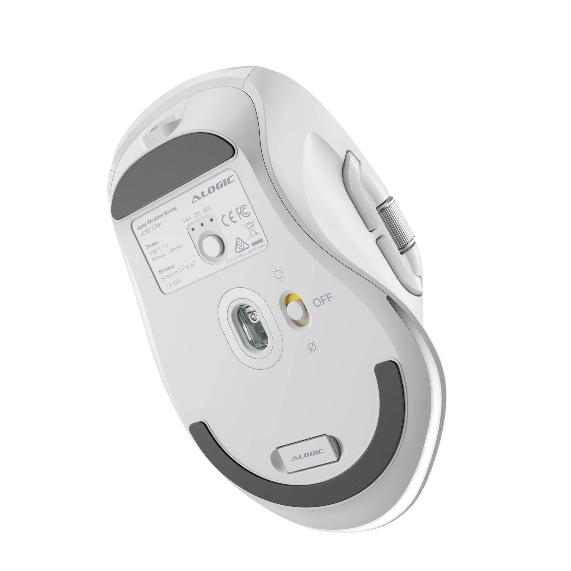 Alogic Apex - Maus - USB-C rechargeable, programmable-2