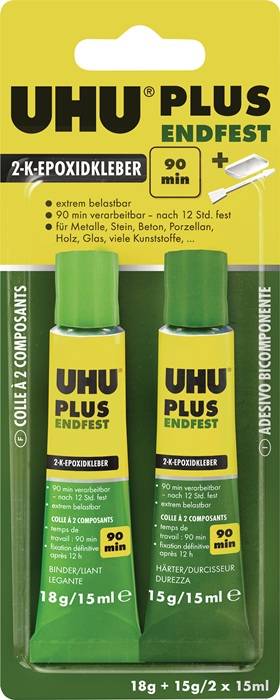 2K-Epoxidharzklebstoff PLUS ENDFEST 33g gelblich Tube UHU-0