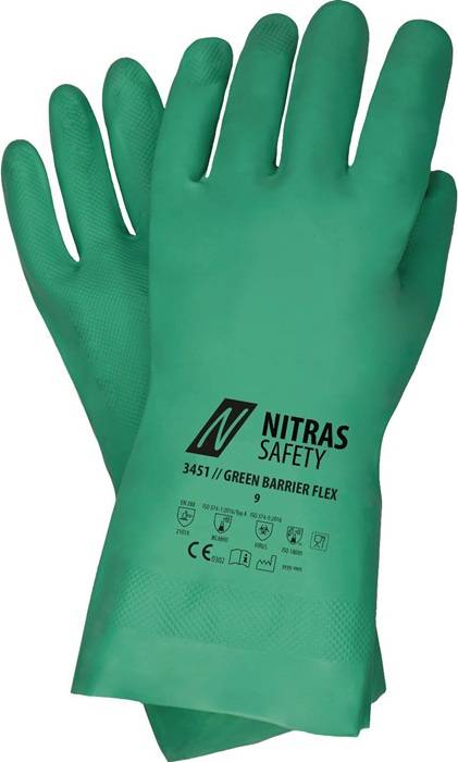 Chemikalienschutzhandschuhe Green Barrier Flex Gr.10 grün EN 388,EN 374-0