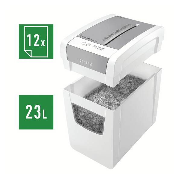 Leitz IQ Aktenvernichter »Slim Office S« P4