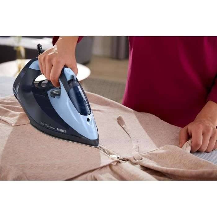 Philips Dampfbügeleisen DST7041/20 | 2800 W | SteamGlide Elite | 50 g/min Dampf | Anti-Kalk | Tropf-Stopp | Blau-1