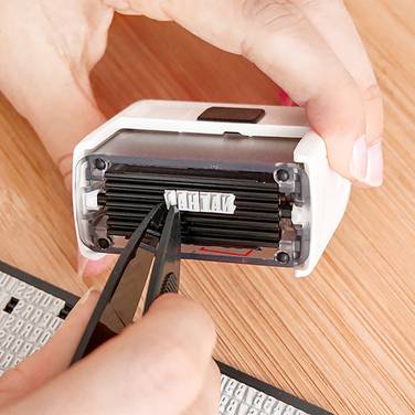 Textil Stempel Tinte schwarz