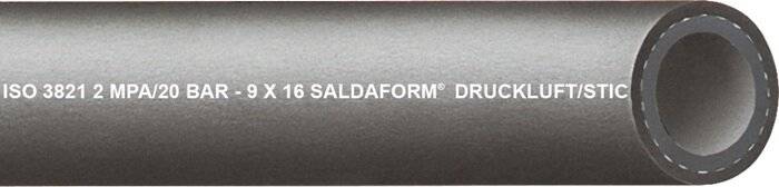 Argonschlauch SALDAFORM®/SCHWARZ ID 9,0mm Wandst.3,5mm AD 16,0mm L.40m TEGUMA-0