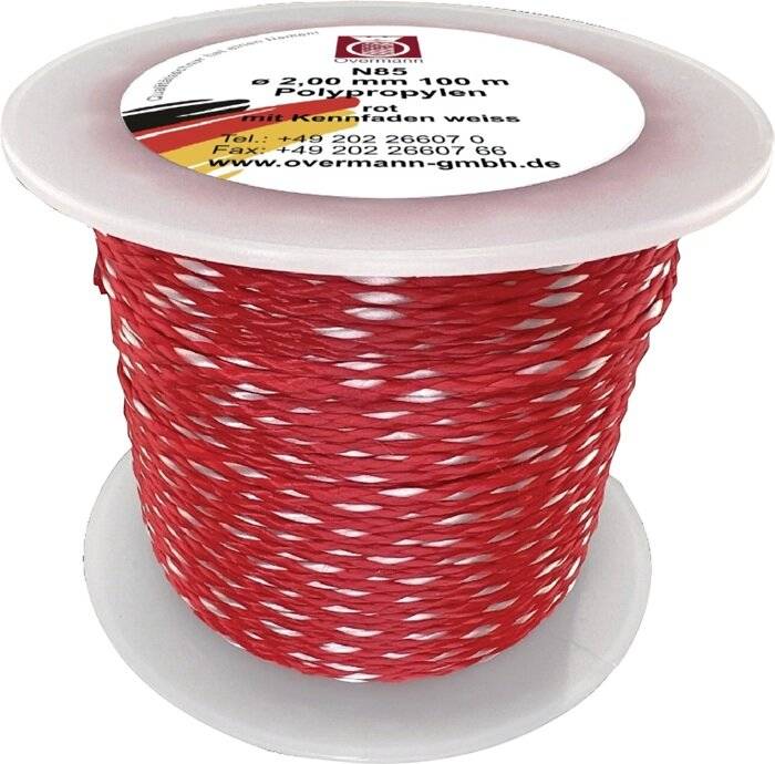 Maurerschnur PP 1,7mm 50m rot Overmann - Artikel: 4016590003617-3