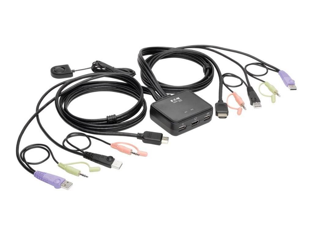 Eaton 2-Port USB/HD Cable KVM Switch with Audio/Video Multimedia-Technik USV Zubehör-1