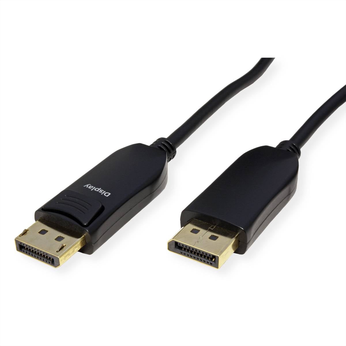ROLINE DisplayPort v2.1 Kabel (AOC), 10K@60Hz, 54Gbit/s, UHBR13.5, ST/ST, 30 m