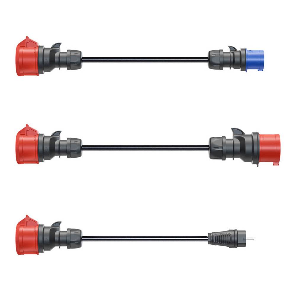 go-e Adapter-Set zu Wallbox Gemini flex 11kW für Haushaltssteckdose, CEE blau 16A, CEE rot 32A-0